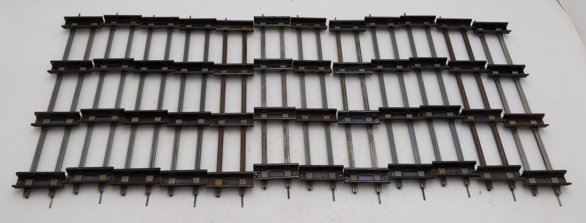 American Flyer 700 Vintage S Straight Track Sections (12) VG/Box