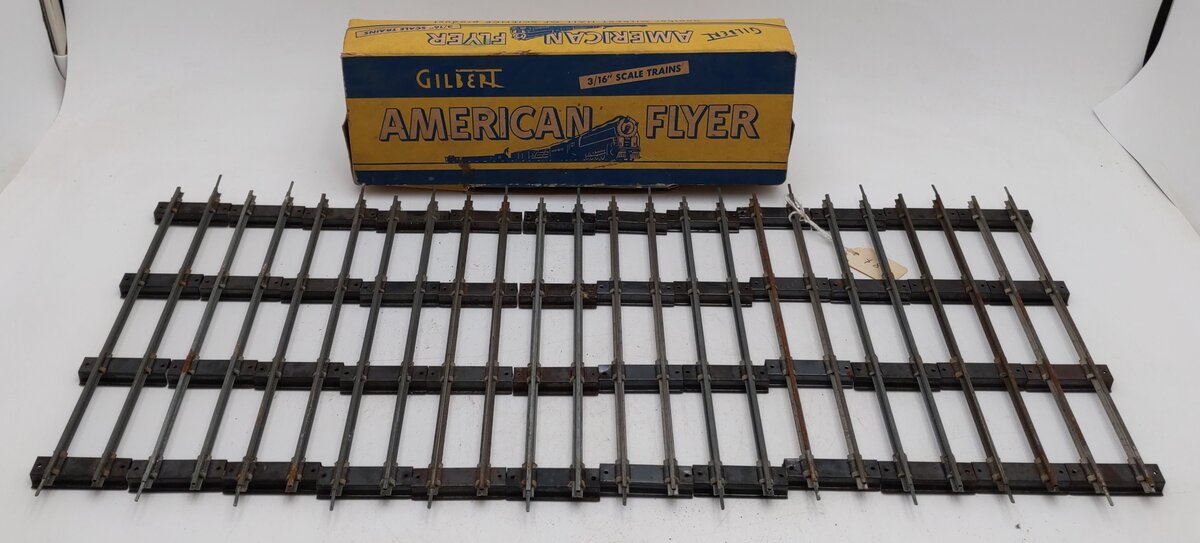 American Flyer 700 Vintage S Straight Track Sections (12) VG/Box