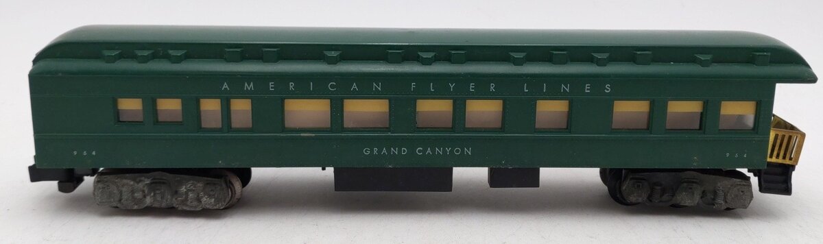 American Flyer 954 VIntage S Heavyweight Grand Canyon Observation Car VG