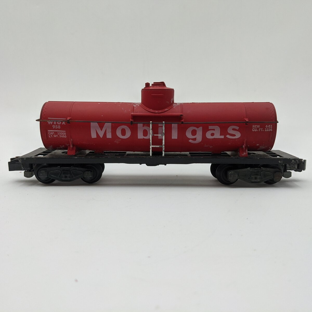 American Flyer 958 Vintage S Mobilgas Tank Car VG/Box