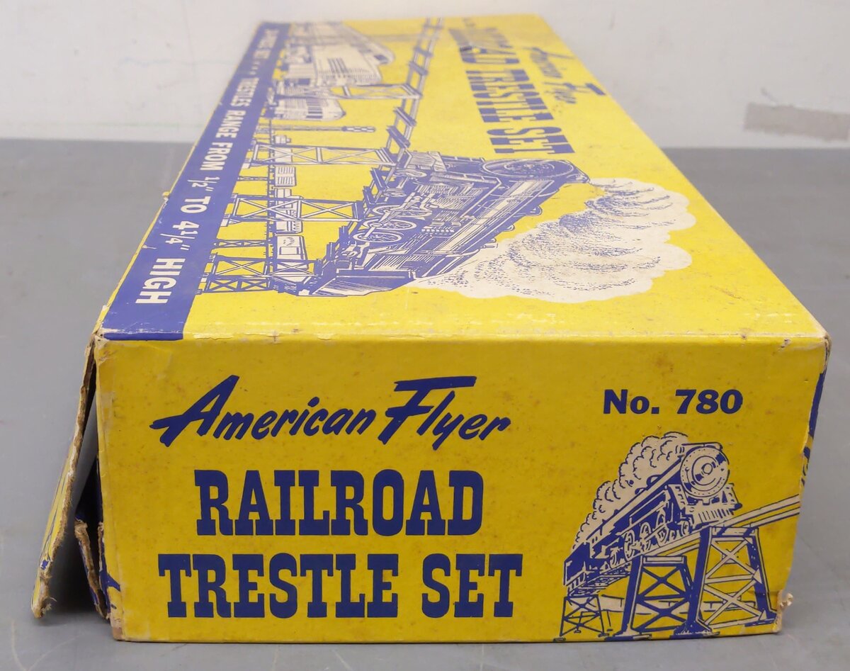 American Flyer 780 Vintage S Graduated Trestle Set VG/Box