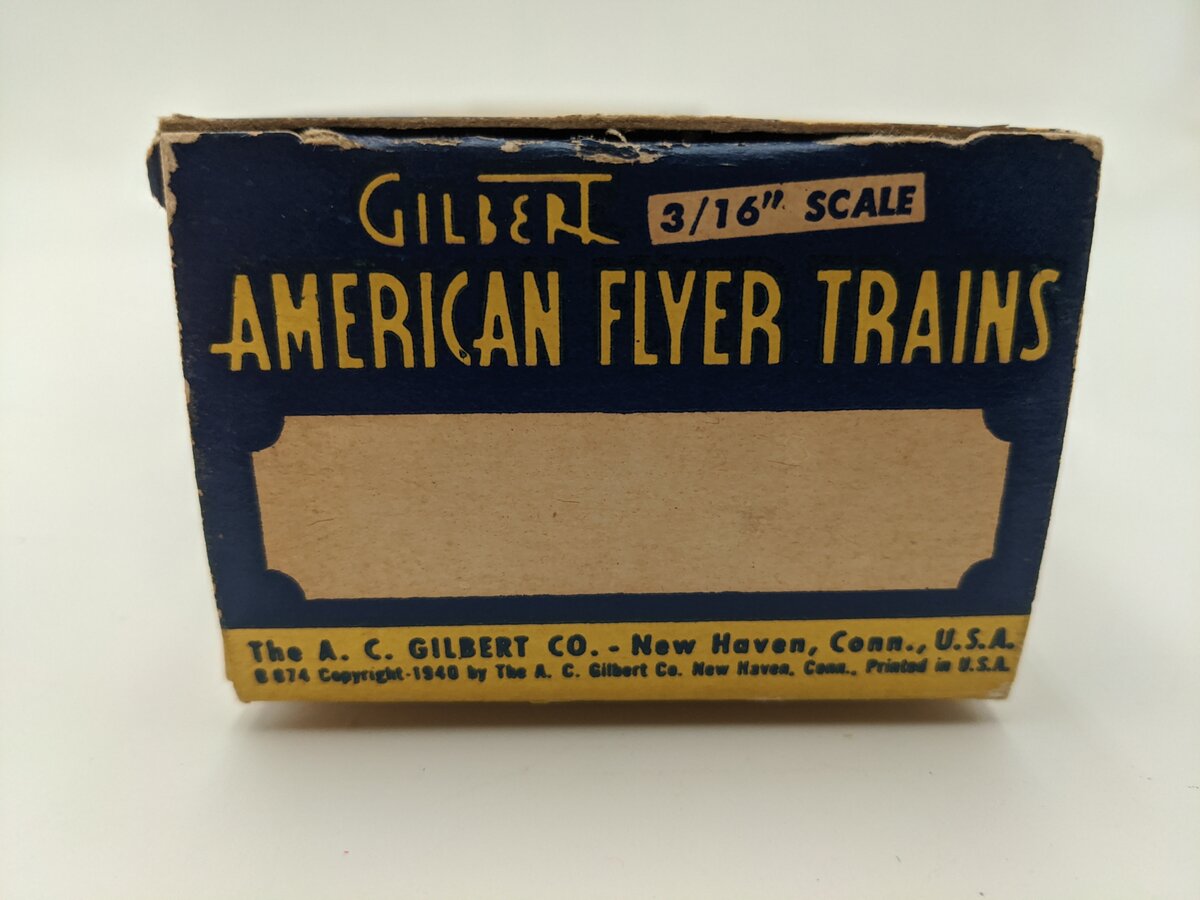 American Flyer 956 Vintage S Gauge Monon Flatcar with Two Piggyback Vans EX/Box