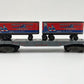 American Flyer 956 Vintage S Gauge Monon Flatcar with Two Piggyback Vans EX/Box