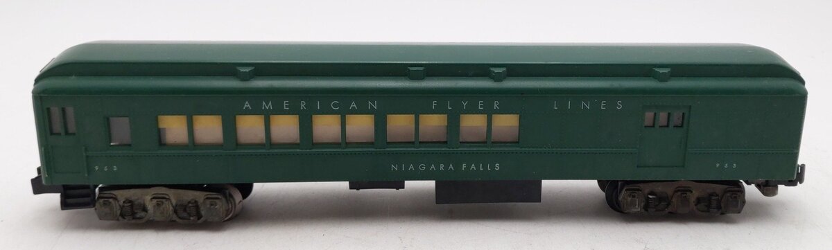 American Flyer 953 Vintage S Heavyweight Combo Car w/o Silhouettes VG