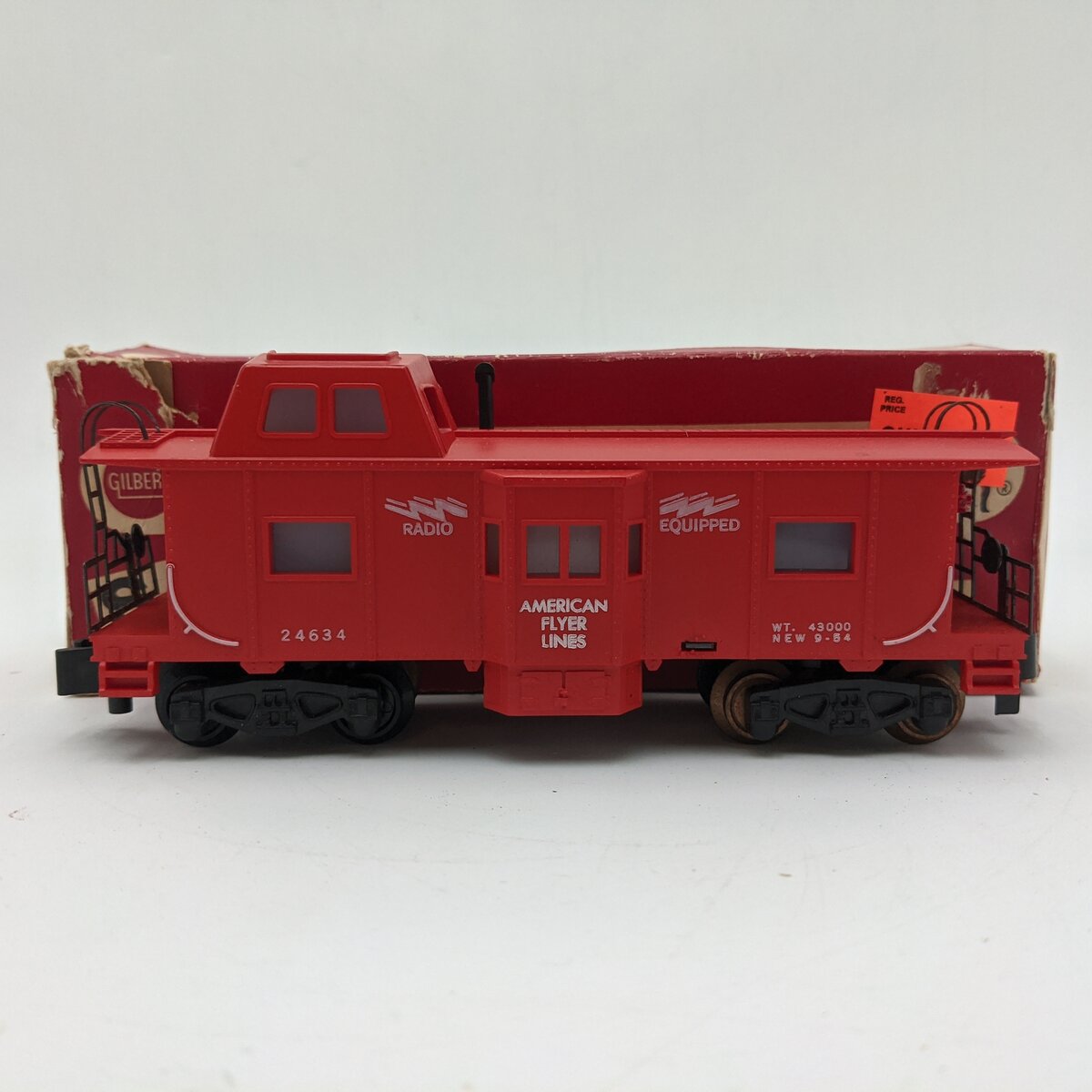 American Flyer 24634 Vintage S American Flyer Lines Bay Window Caboose VG/Box