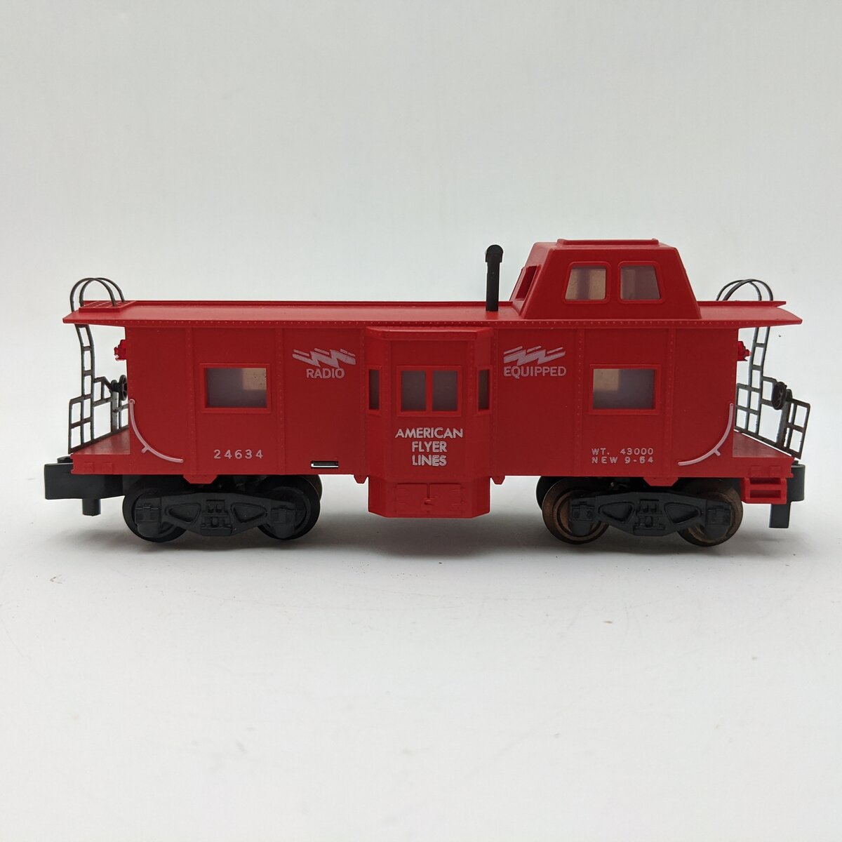 American Flyer 24634 Vintage S American Flyer Lines Bay Window Caboose VG/Box