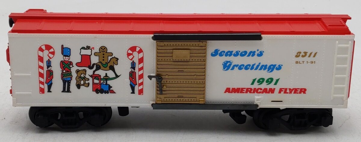 American Flyer 6-48311 S Scale 1991 Season's Greetings Boxcar #8311 LN/Box