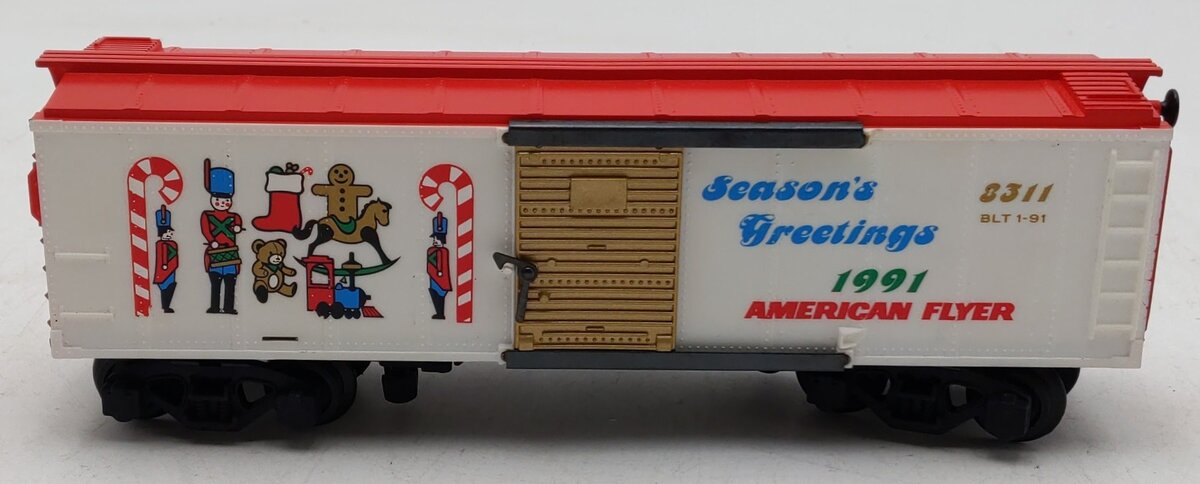 American Flyer 6-48311 S Scale 1991 Season's Greetings Boxcar #8311 LN/Box