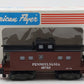American Flyer 6-48705 S Scale Pennsylvania Square Window Caboose LN/Box