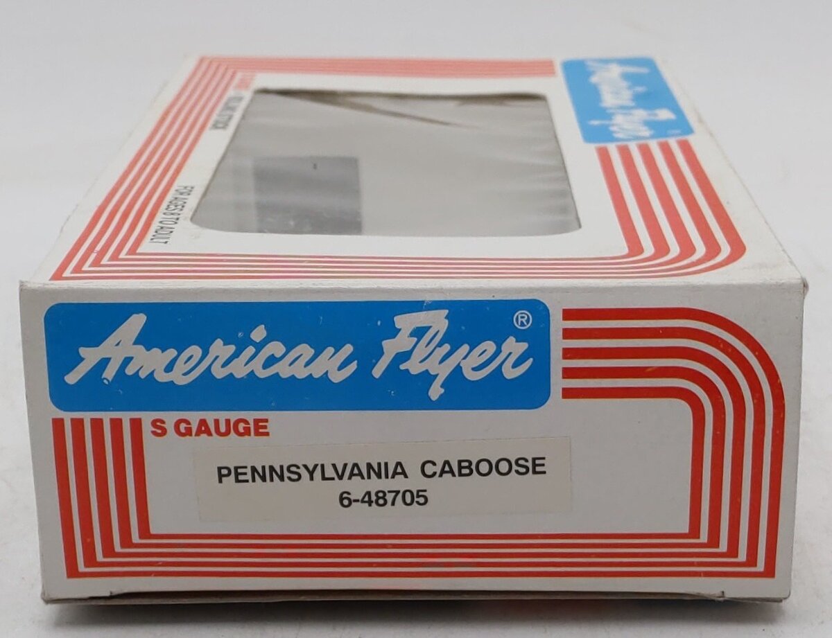 American Flyer 6-48705 S Scale Pennsylvania Square Window Caboose LN/Box