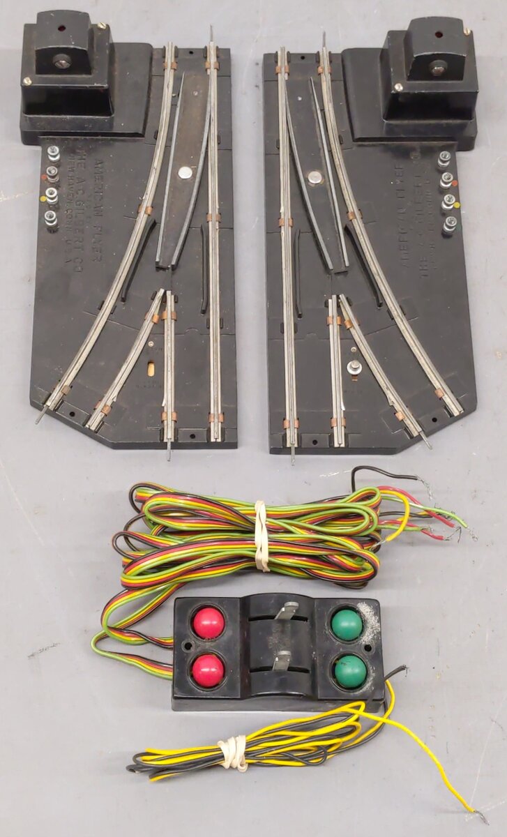 American Flyer 720A Vintage S Electric Remote Control Switches (Pair) VG/Box
