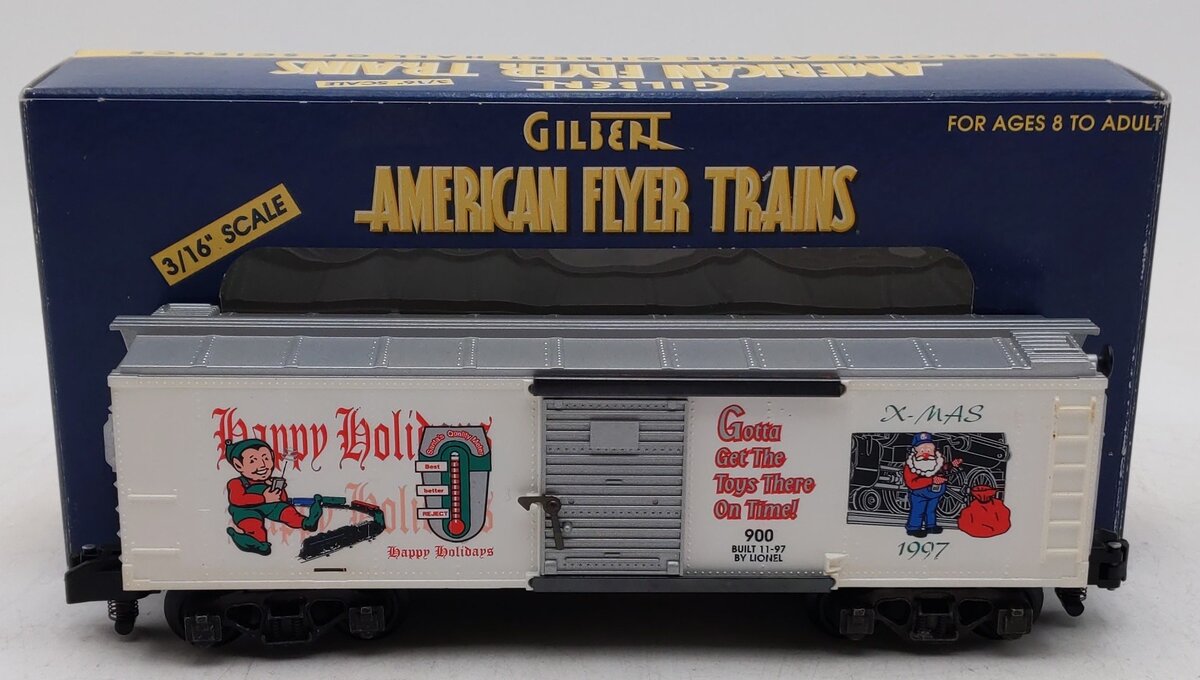 American Flyer 6-48327 S Gauge 1997 Christmas Boxcar #900 EX/Box