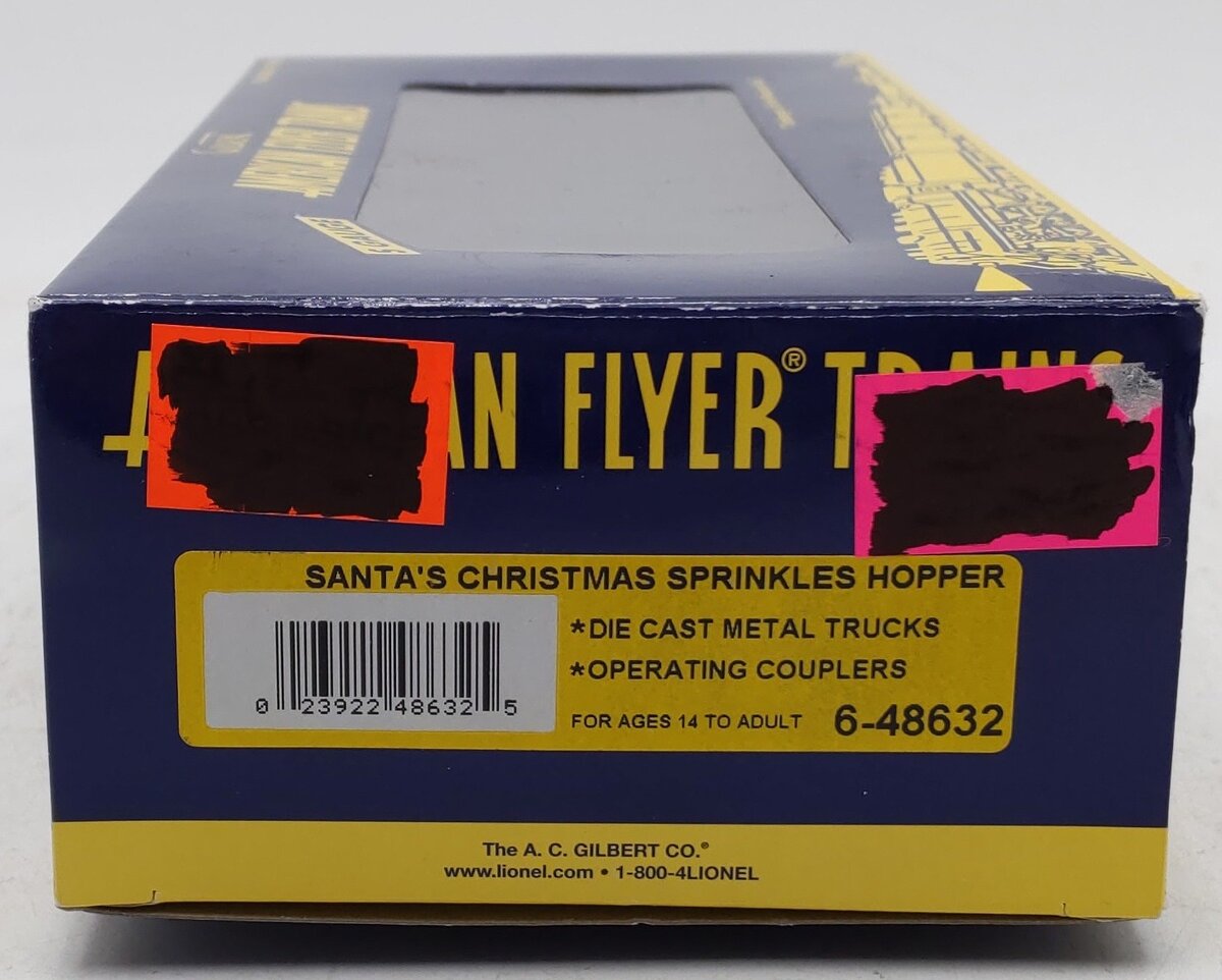American Flyer 6-48632 S Santa's Candy Shop Christmas Sprinkles 2-Bay Hopper NIB