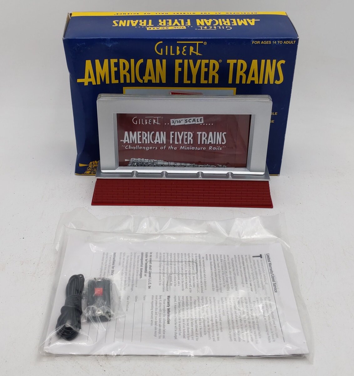 American Flyer 6-49844 S Scale Christmas Animated Billboard LN/Box