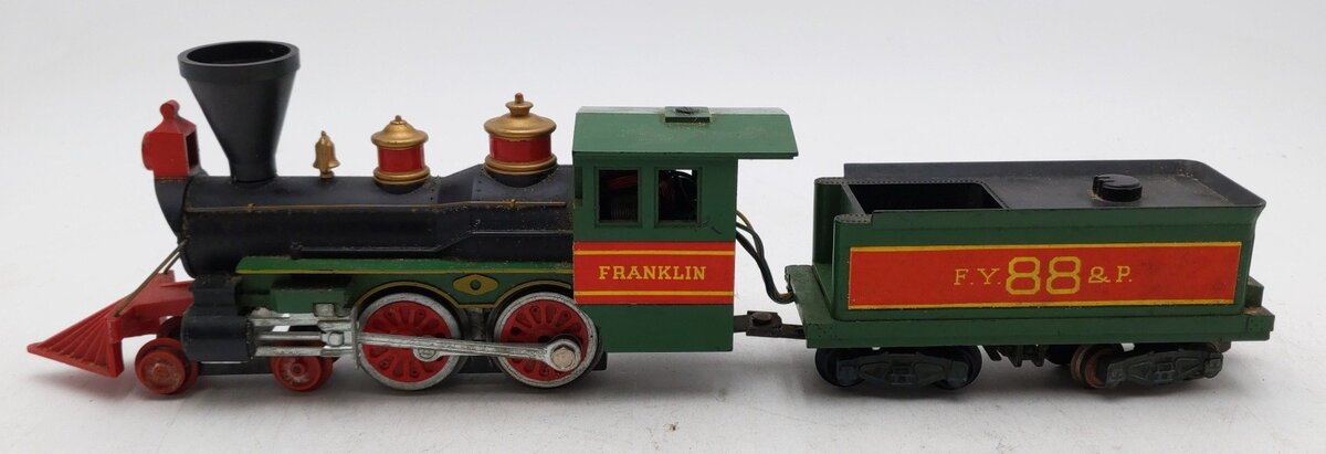 American Flyer 21088 Vintage S FY&P 4-4-0 Franklin Steam Locomotive & Tender #88 VG