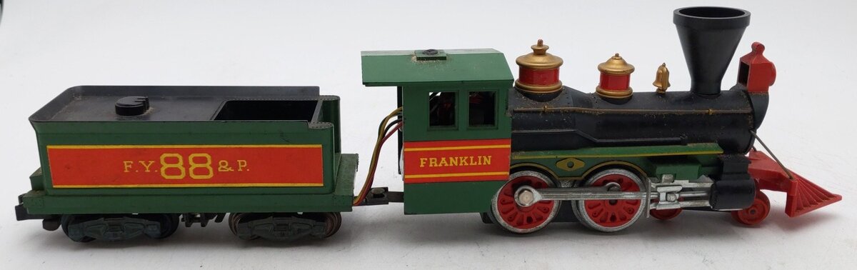 American Flyer 21088 Vintage S FY&P 4-4-0 Franklin Steam Locomotive & Tender #88 VG