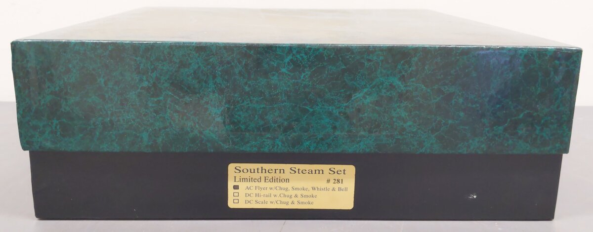 American Models 288 S Gauge Southern Steam Set w/Chug, Smoke, Whistle & Bell EX/Box