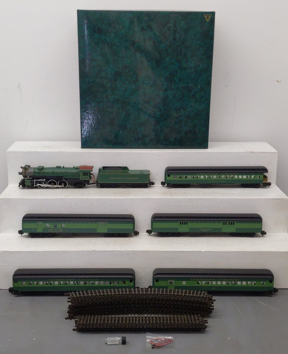 American Models 288 S Gauge Southern Steam Set w/Chug, Smoke, Whistle & Bell EX/Box