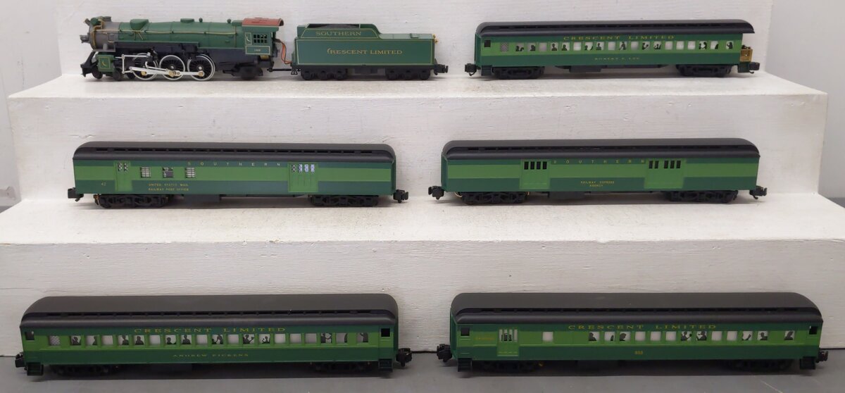 American Models 288 S Gauge Southern Steam Set w/Chug, Smoke, Whistle & Bell EX/Box
