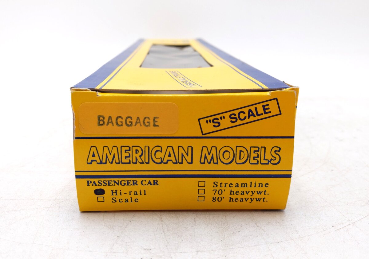 American Models S Scale Hi-Rail NYC Baggage Passenger Car LN/Box