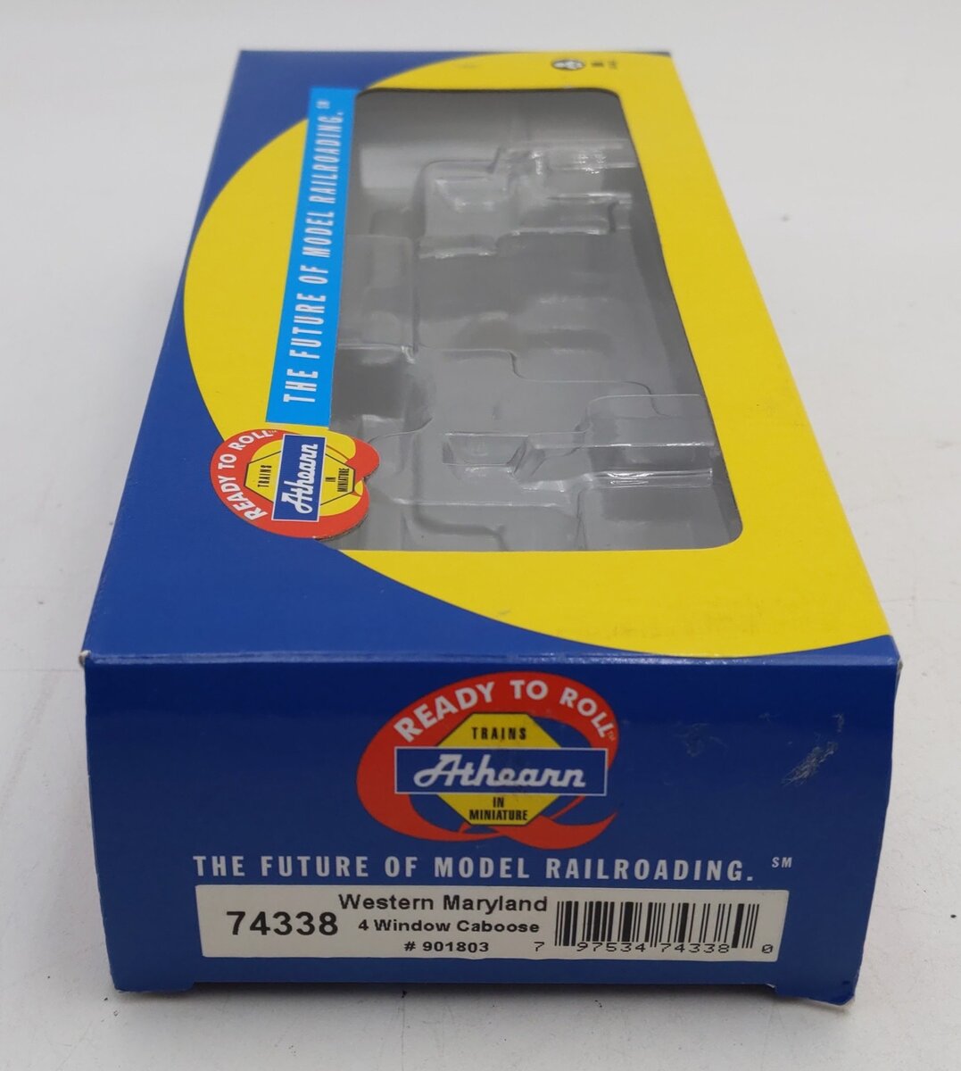 Athearn 74338 HO RTR Eastern 4-Window Caboose, Chessie/WM#901803