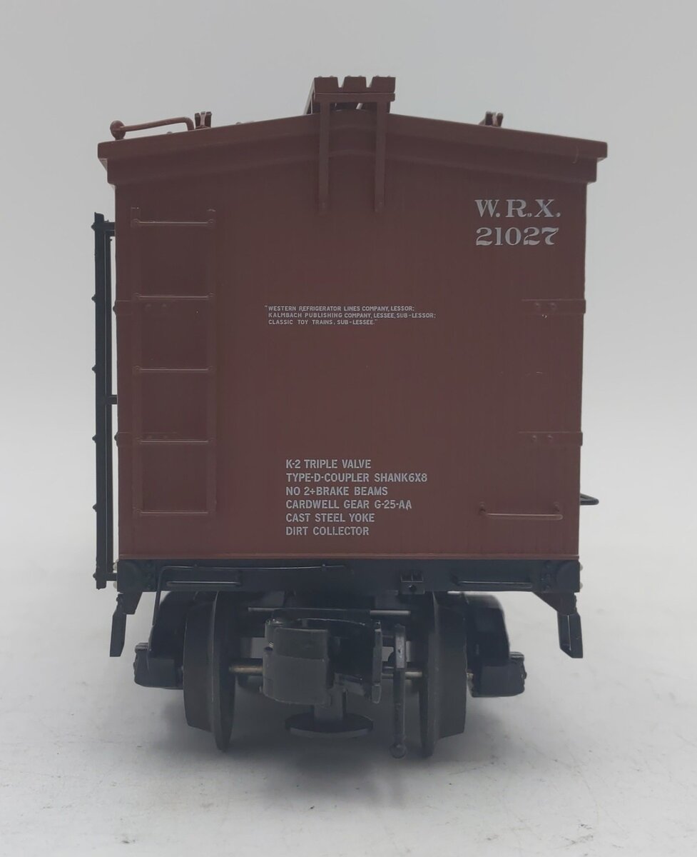 Atlas 8184 O Gauge Classic Toy Trains Wood Refrigerator Car #21027 (3-Rail) LN/Box