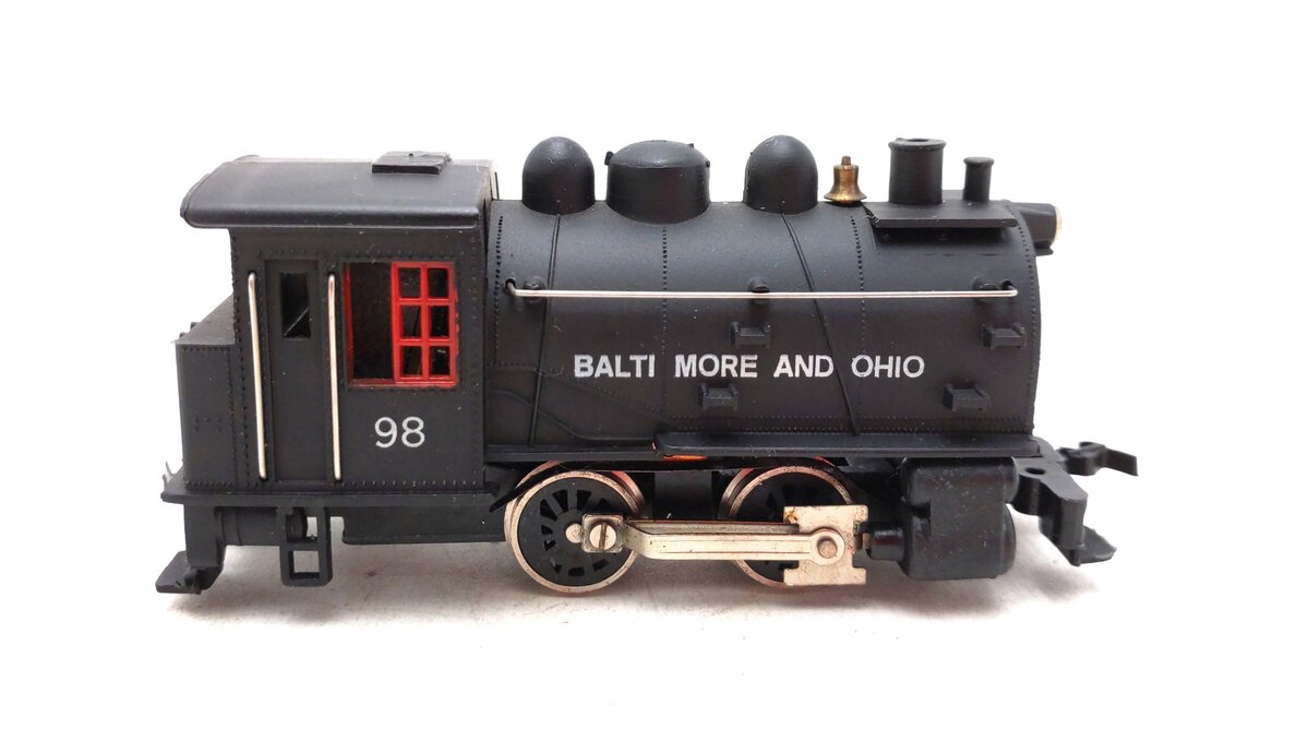 Life Like 08301 HO Scale Baltimore & Ohio #98 0-4-0 Docside Steam Locomotive LN/Box