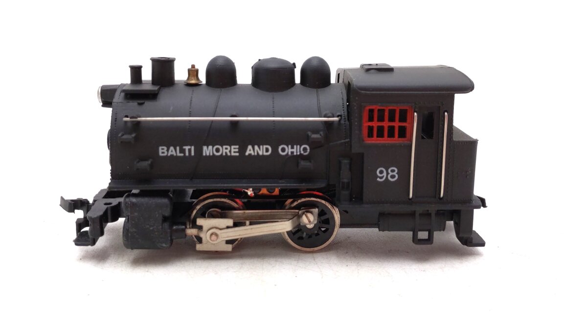 Life Like 08301 HO Scale Baltimore & Ohio #98 0-4-0 Docside Steam Locomotive LN/Box