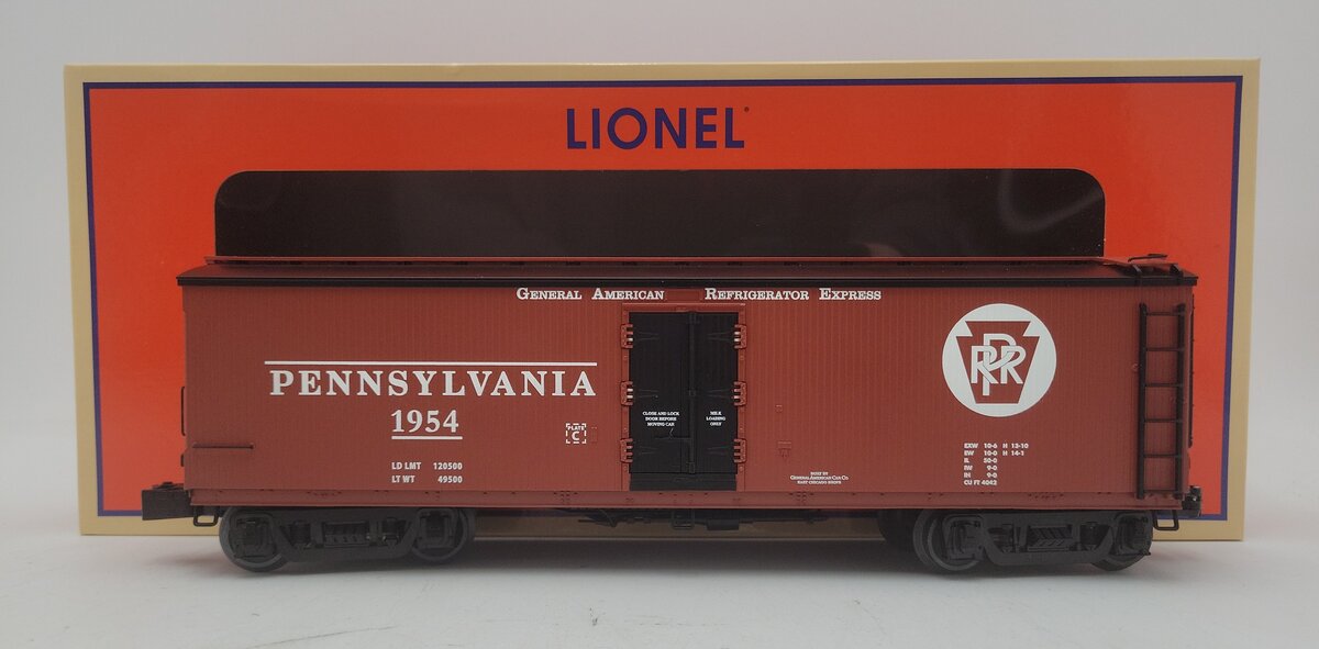 Lionel O Gauge 2001380 METCA Pennsylvania Railroad Milk Reefer Boxcar #1954 LN/Box