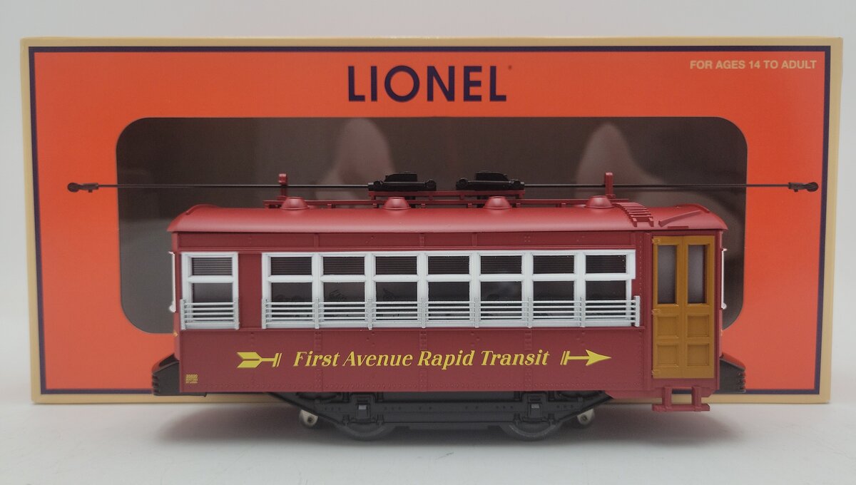 Lionel 2235020 O First Avenue Rapid Transit Trolley LN/Box
