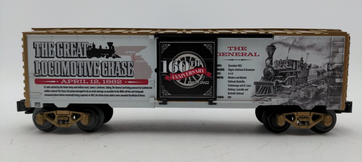 Lionel 2238020 O The Great Locomotive Chase 160th Anniversary Boxcar LN/Box