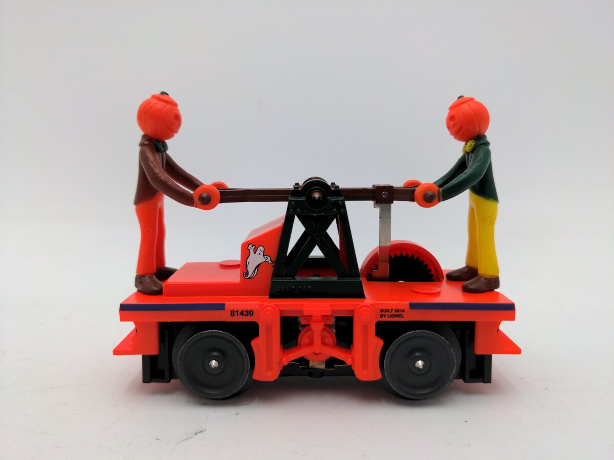 Lionel 6-81439 Halloween Pumpkinheads Operating Handcar LN/Box