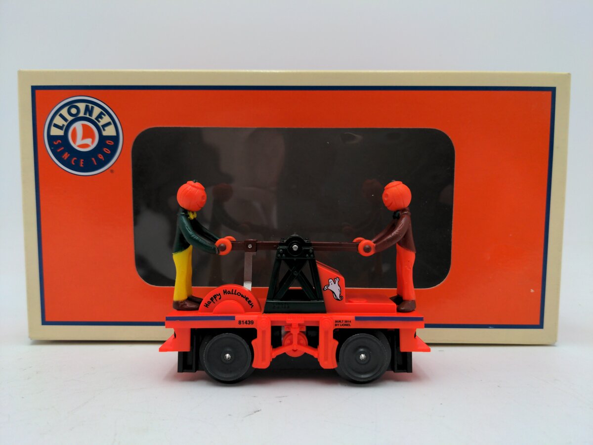 Lionel 6-81439 Halloween Pumpkinheads Operating Handcar LN/Box