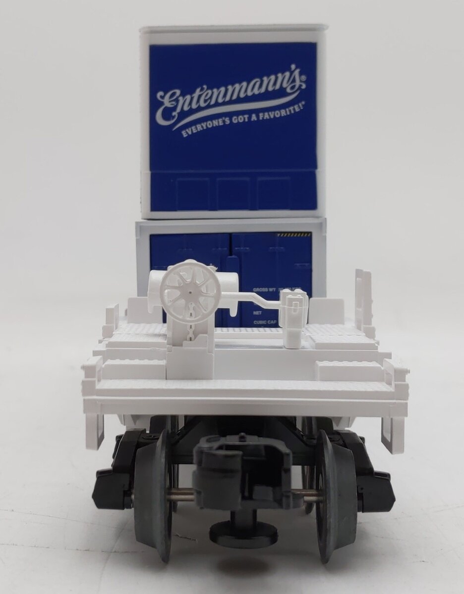 Lionel 2301441 O Gauge METCA Entenmann's Maxistack Stack car w/Containers #1961 LN/Box