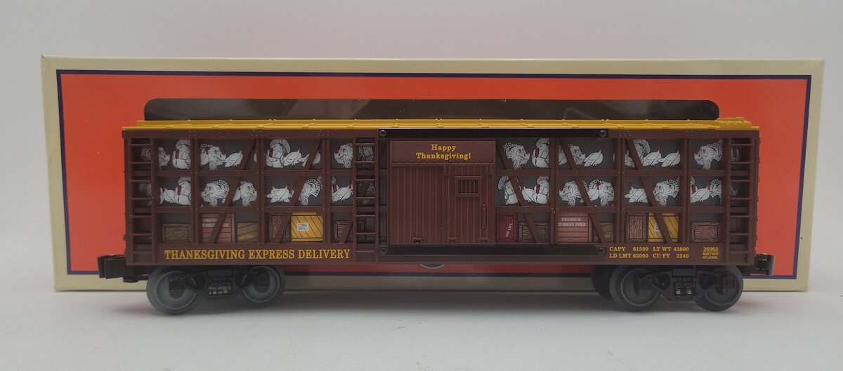 Lionel 6-25962 O Thanksgiving Non-Operating Poultry Car LN/Box