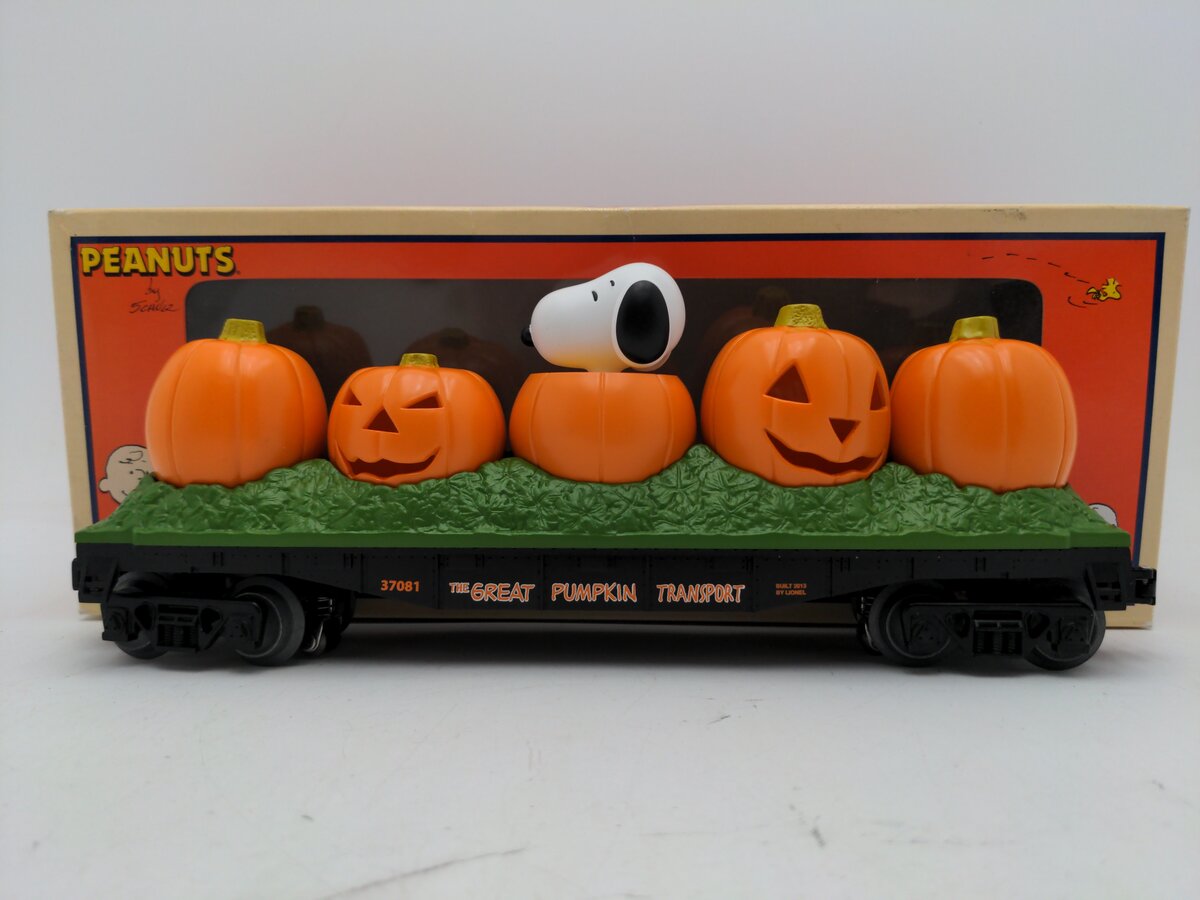 Lionel 6-37081 O PEANUTS Pumpkin Jack-O-Lantern Car LN/Box