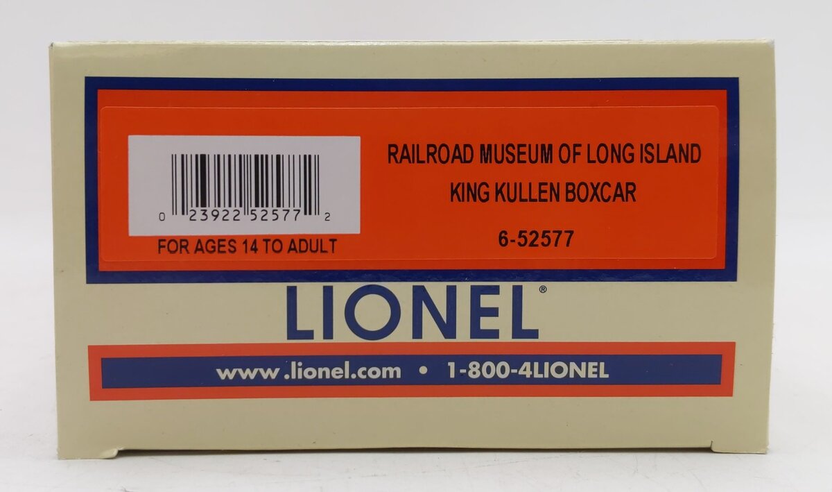 Lionel 6-52577 O Gauge Railroad Museum of Long Island King Kullen Boxcar LN/Box