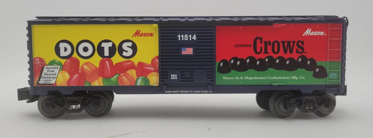 Lionel 6-58054 O Gauge Dots & Crows Mason Candies Boxcar LN/Box