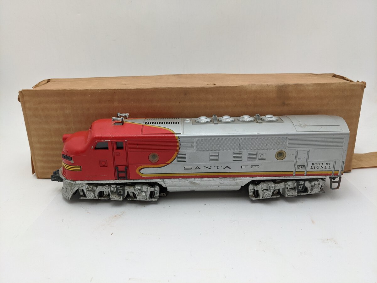 Lionel 2353P Vintage O Santa Fe F3 Powered A Unit Diesel VG/Box