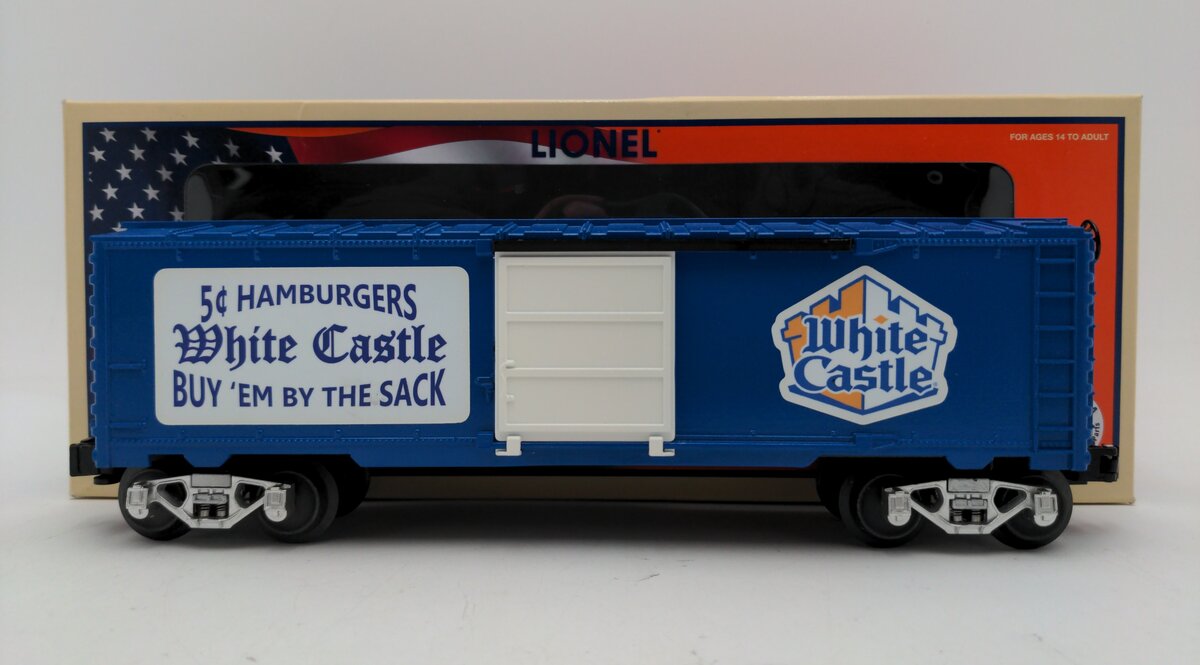 Lionel O Gauge CUSTOM White Castle Boxcar/Box