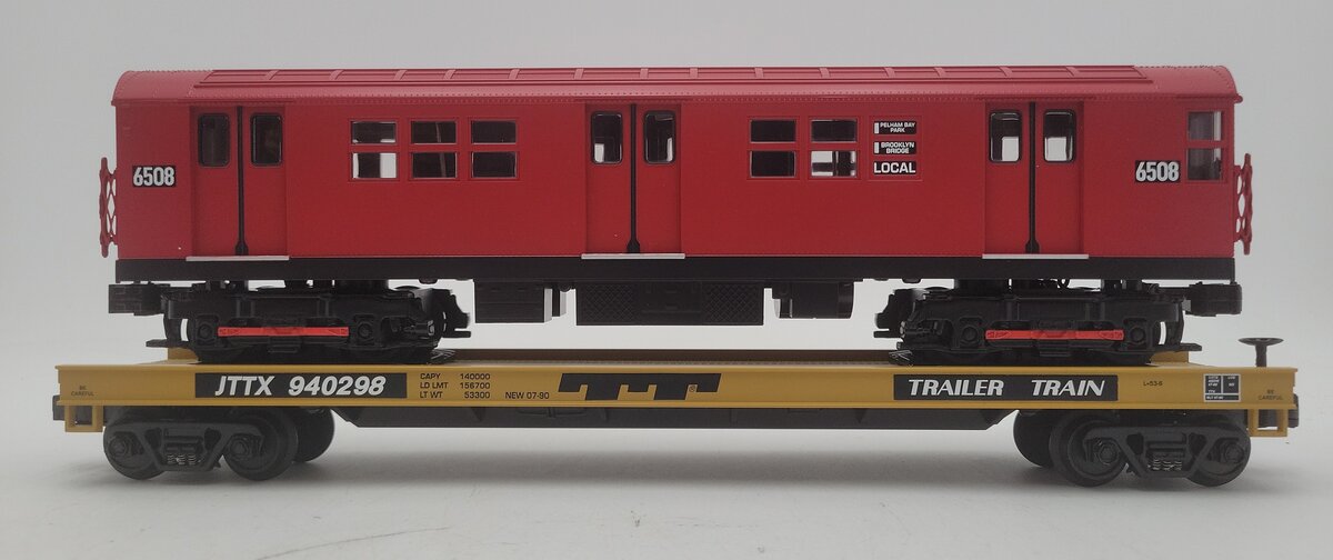 MTH 20-98364 O MTA Flatcar w/ Red R-17 Subway Car #940298 LN/Box