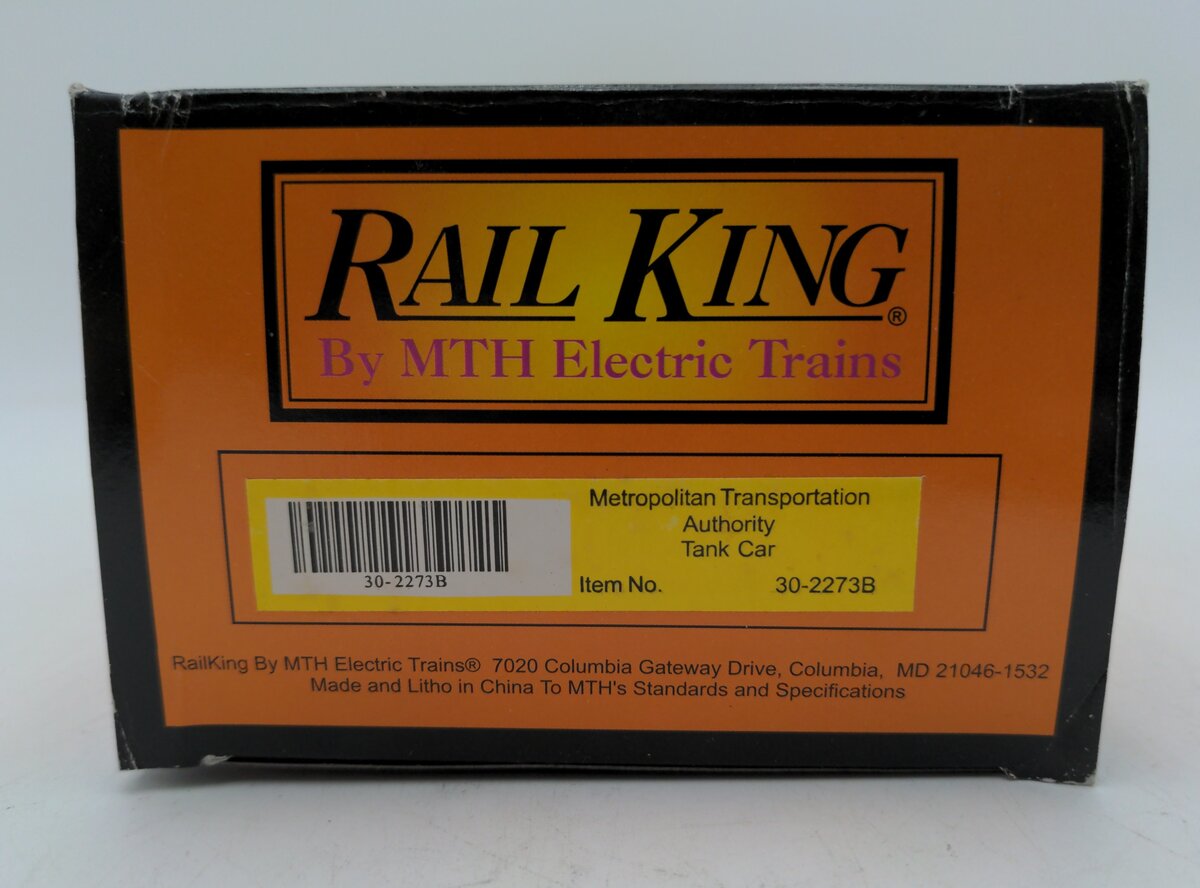 MTH 30-2273B Metropolitan Transportation Authority Tank Car EX/Box