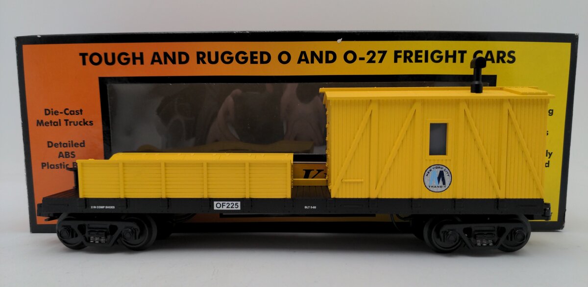 MTH 30-79106 O Gauge New York Transit Crane Tender Car LN/Box