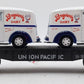 TCA O Union Pacific Flat Car w/ Diecast Broguiere's Dairy Divco Milk Vans #2021 LN