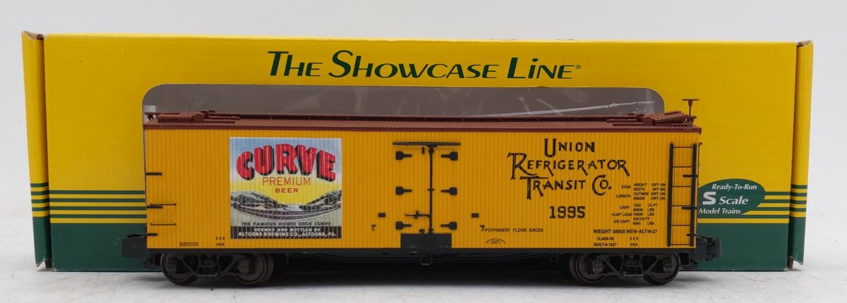 S-Helper 01516 S Gauge Reefer Curve Beer Refrigerator Boxcar [Hi-Rail] #1995 LN/Box