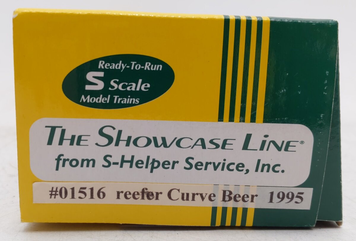 S-Helper 01516 S Gauge Reefer Curve Beer Refrigerator Boxcar [Hi-Rail] #1995 LN/Box