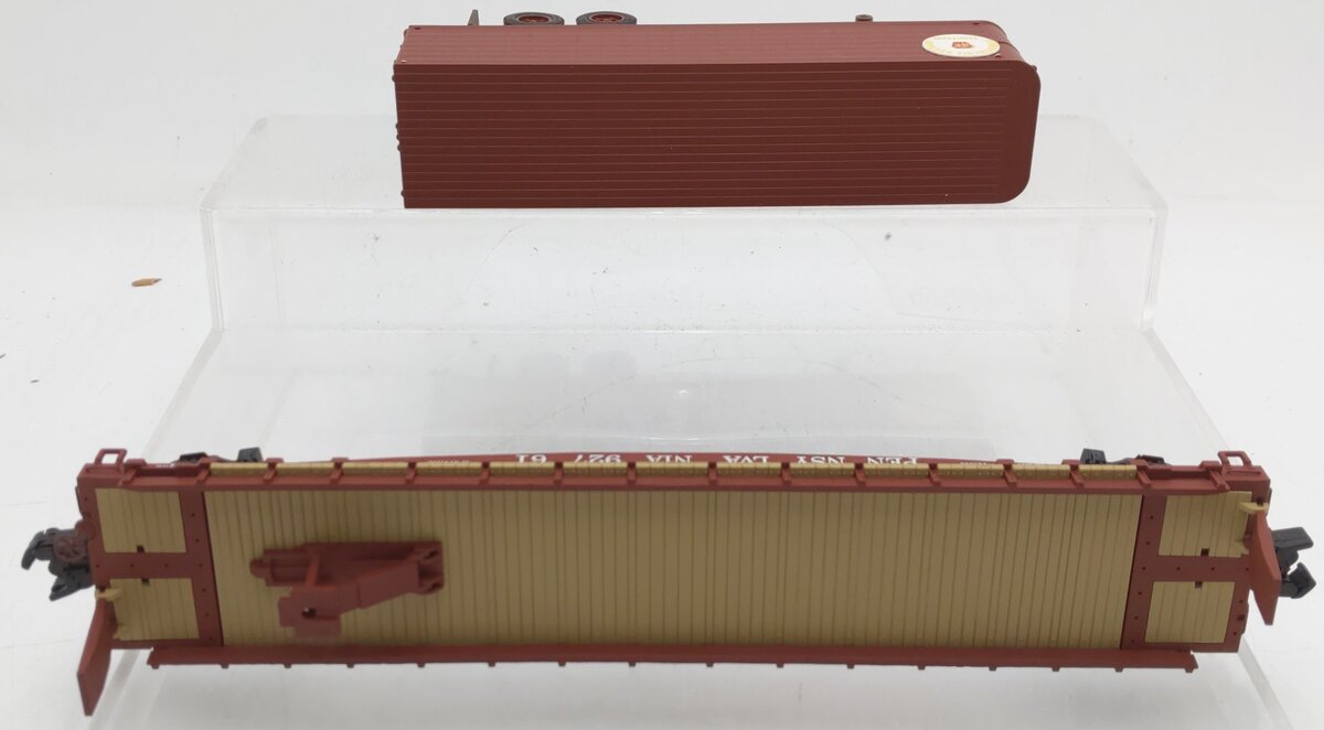 S-Helper 00181 S Gauge Pennsylvania TOFC Flatcar w/Pennsylvania Trailer #92761 EX/Box