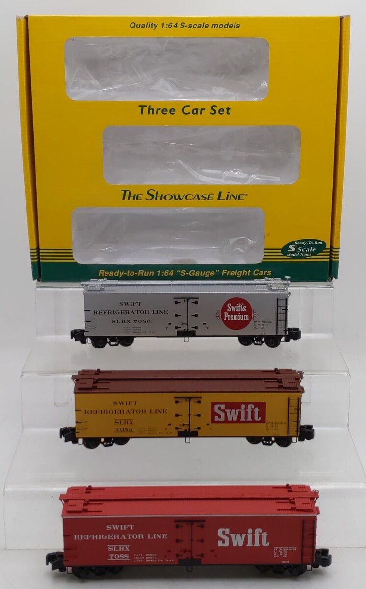 S-Helper Service 00804 S SRLX Swift #7080 #7088 #7085 Reefer Cars (Set of 3) EX/Box