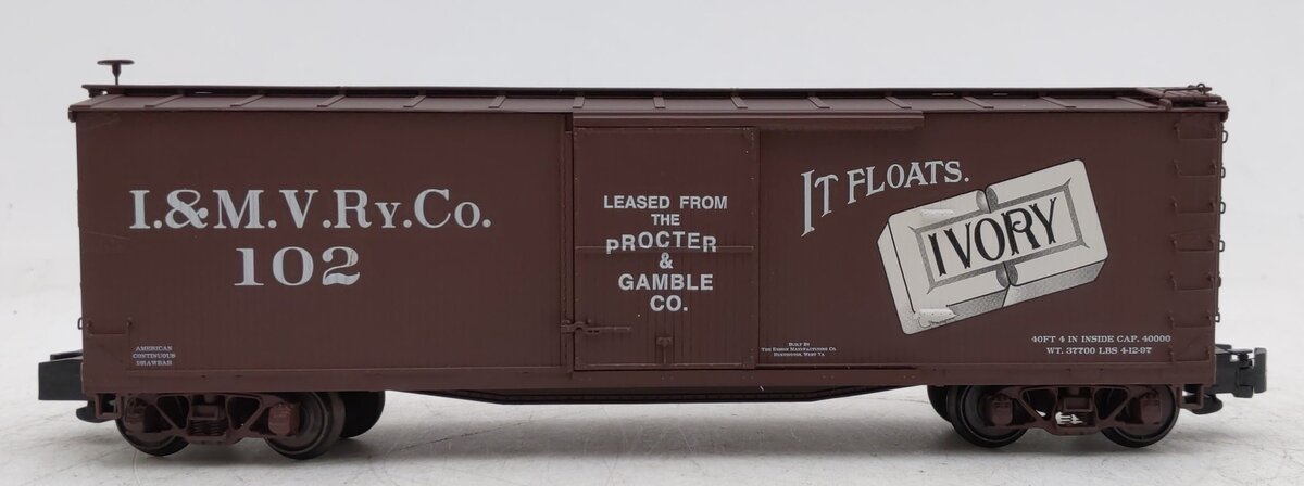 S-Helper 01569 S Scale I&M.V.Ry.Co DS XM Ivory Boxcar #102 LN/Box
