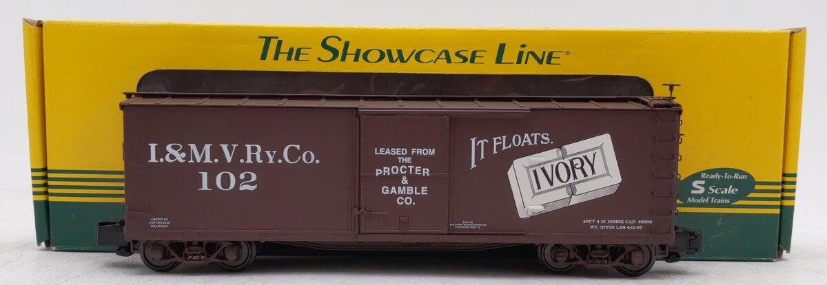 S-Helper 01569 S Scale I&M.V.Ry.Co DS XM Ivory Boxcar #102 LN/Box